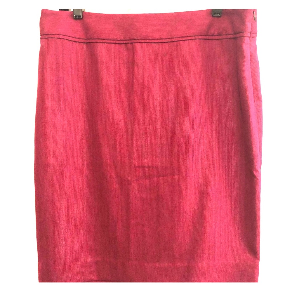 NWT The Limited Fuschia Herringbone Pencil Skirt